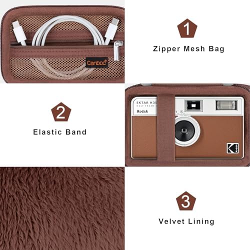 Canboc Carrying Case for KODAK EKTAR H35/ H35N/ EC35/ Snapic A1 Film Camera - Image 5
