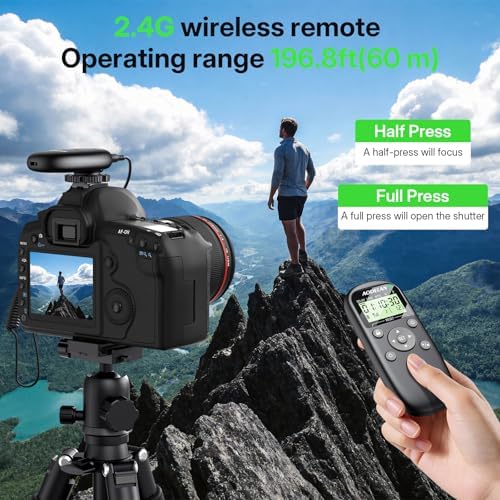 AODELAN Rechargeable Camera Timer Intervalometer Remote Control for Canon - Image 4