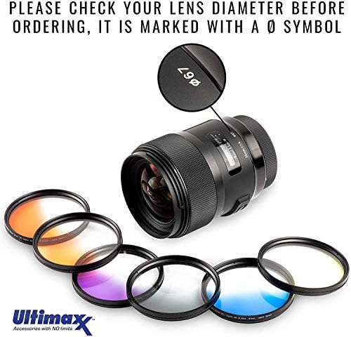 Ultimaxx 58MM Complete Lens Filter Accessory Kit for Lenses with 58MM Filter Size Designed Specifically for: Canon EOS 90D, 80D, 77D, 70D, Rebel T7, T7i, T6i, T6,T5i, T5, T4i, SL3, SL2, SL1 and More - Image 2