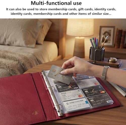 Business Card Holder Sleeves (100 Pack for 2000 Cards) for 3 Ring Binder - Image 7