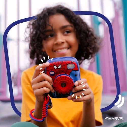kiimento Spider-Man Official Licensed Instant Print Digital Camera, 48MP Photo, 1080p Video, 5-Sec Ink-Free Prints, Selfie & Creator Mode, 32GB SD Card (Model P2) - Image 7