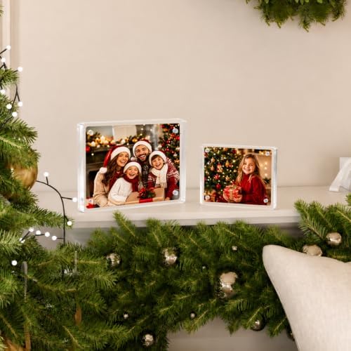 Egofine 4x6 Acrylic Frame, 20mm Thicker Frameless Clear Picture Frame - Image 7