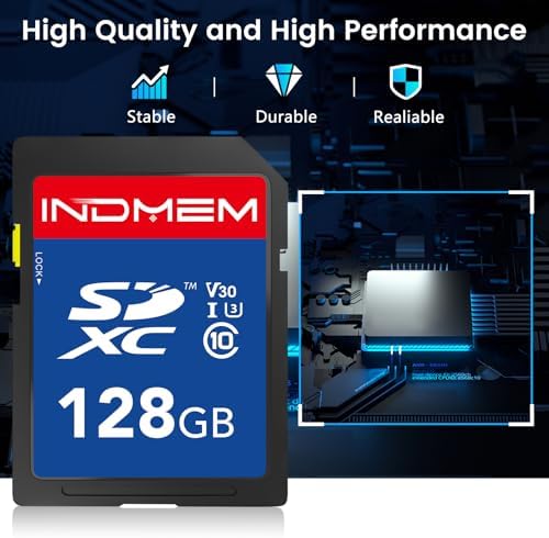 128GB SD Card, C10, U3, V30, High Speed up to 90M/S, SDXC UHS-I Memory Cards, Full HD & 4K Video Compatible with Digital Camera, HD Camcorders, DSLR and PC, 128 GB(1 Pack) - Image 5