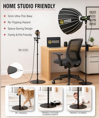 IFOOTAGE Round Base Monopod RB-A300,Live Studio Small Footprint Monopod - Image 3