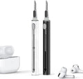 Inesore for AirPod Cleaning Kit, for Phone Earbuds Electronics(White+Black) | Metal Tip, High-Density Soft Brush, Flocked Sponge Tip, 3 in 1 Design, Compact & Lightweight, Easy Operation, Easy to Carry by Inesore