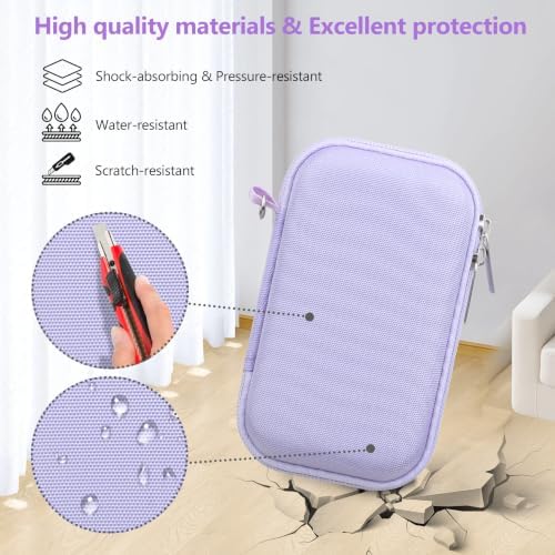 Camera Case for Panasonic LUMIX ZS99 / ZS300 Digital Camera, Purple - Image 5