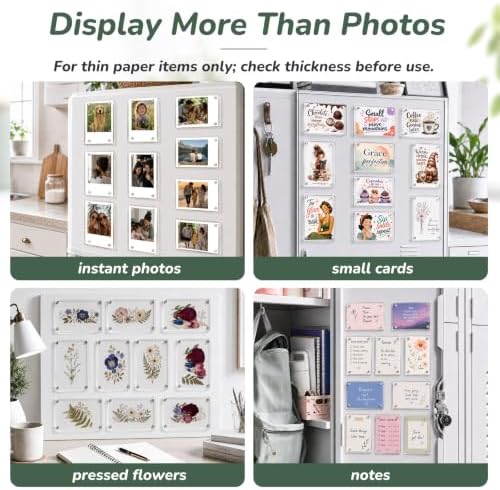 50 Pack 2.36x3.54 Acrylic Magnetic Picture Frames for Refrigerator - Image 7