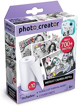 Canal Toys Photo_Creator Instant Print Camera Refill set- includes 10 rolls of white thermal paper and 2 sticker sheets - Image 3