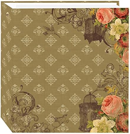 Pioneer Photo Albums TR-100D/FBC Magnetic 3-Ring 100 Page Photo Album, French Birdcage Design by PioneerPhotoAlbums