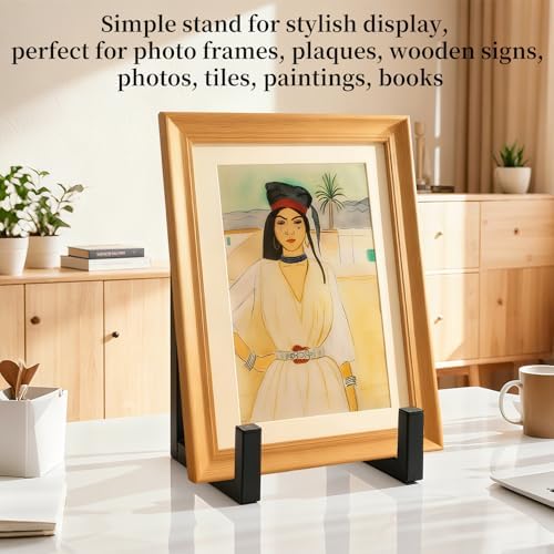 2-Pack Black Metal Display Stands for 9-15 Inch Plates and Artwork - Image 2
