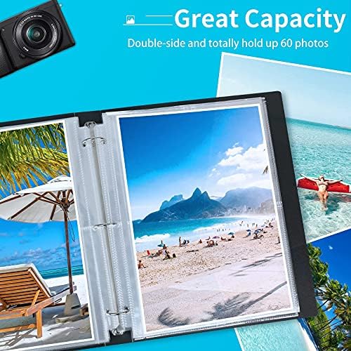 Fabmaker 30 Pack 8x10 Photo Sleeves for 3 Ring Binder, Hold 60 Photos - Image 3