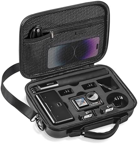 Tomat Action 5 Pro Carrying Case for DJI Osmo Action 5 Pro/Action 4 Camera Accessories Hard Shell Bag Travel Case Compatible with DJI Action 5 Pro/Action 4 Adventure by Tomat