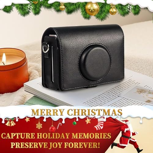 CAIYOULE Camera Case for Fujifilm Instax Mini EVO Instant Camera, Black - Image 2