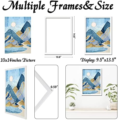 White 10x14 Picture Frame, Lightweight Sturdy Gallery Wall Decor - Image 3