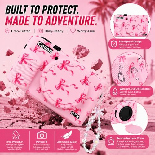 Camera Case for Canon G7X Mark III Cute Pattern case - Image 6