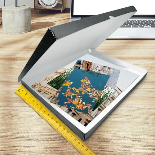 Golden State Art, Clamshell Archival Folio Storage Box 16x20, Gray - Image 3