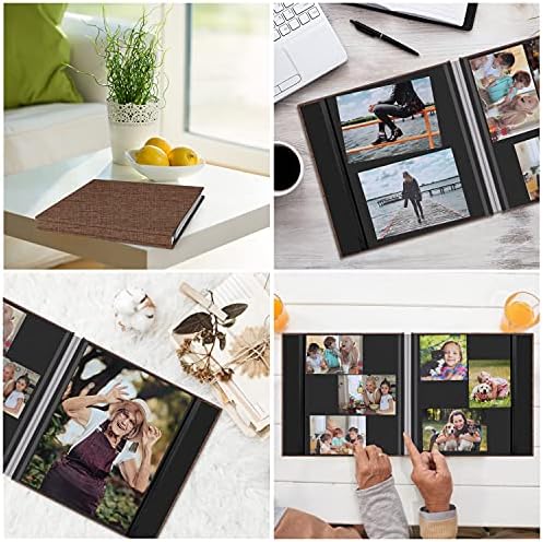 Zesthouse Photo Album Self Adhesive Pages, 60 Pages Magnetic Scrapbook Albums with Sticky Page, Photos Album Holds 8x10 & 5X7 & 4x6 & 6x8 & 3x5, Large Picture Book Ideal Gift for Family Wedding Baby - Image 6