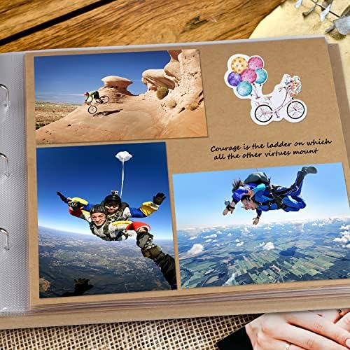 1DOT2 12x12 Inch 3 Ring DIY Scrapbook Photo Album, Yellow - Image 6