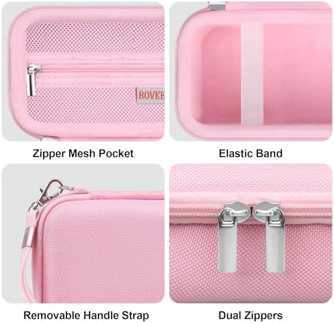 BOVKE 2-in-1 Camera Case Bundle Set for Sony ZV-1 Digital Camera, Pink - Image 5