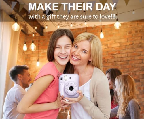 Fujifilm Instax Mini 12 Instant Film Camera Lilac Purple, Fujifilm Instax Mini Twin Pack Instant Film 20 Sheets, Case, Accessory Bundle - Image 7