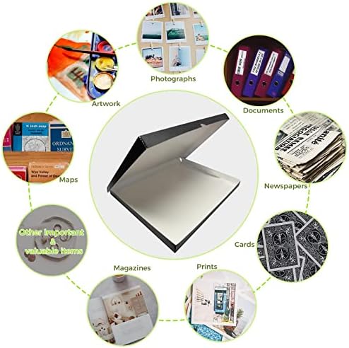 Lineco Clamshell Archival Storage Box, 18.5x24.5x1.75 In, Black, Pack of 2 - Image 6