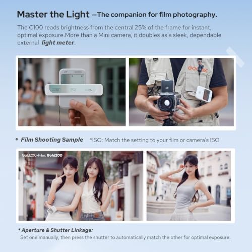 GODOX C100 Light Meter Camera with 32G TF Card,Transparent Optical Viewfinder - Image 4