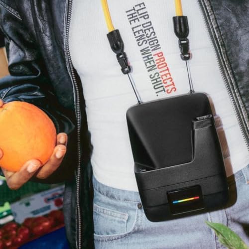 Polaroid Flip Instant Camera + Color Film Bundle (8 Photos Included) - Black - Hyperfocal 4-Lens System, Sonar Autofocus, and Scene Analysis, Bluetooth Companion App, with Lens Cleaning Cloth - Image 4