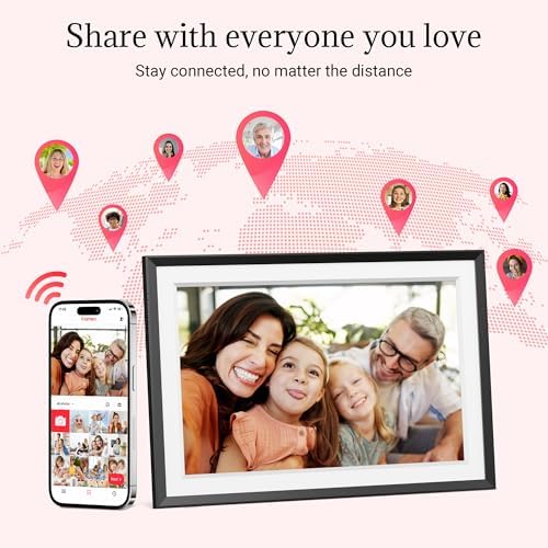 Frameo Digital Picture Frame – 10.1 Inch Smart Wi-Fi Photo Frame with Easy App Connection, Gift for Women, Mom, Grandma, Wife, Girlfriend, Wedding Share Memories Instantly via Free App - Image 4