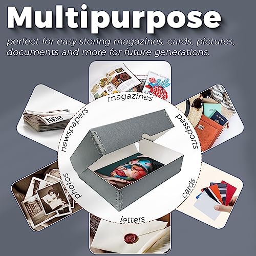 Lineco, 9x12 Clamshell Archival Folio Storage Box, 3" Deep - Image 5