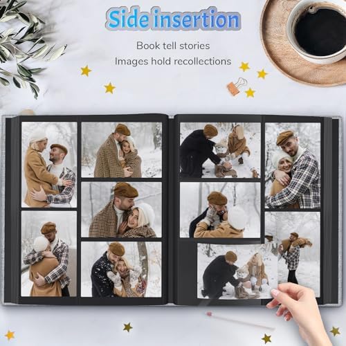 Popotop 4x6 Photo Album 1000 Pictures, Linen Hardcover, Reinforced Spine - Image 5
