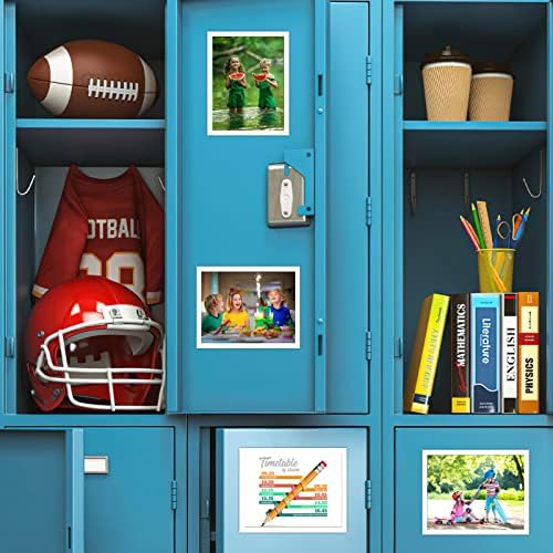 CRUGLA 12 Packs 8.5x11 Magnetic Picture Frames for Refrigerator Locker, 8.5 by 11 Photo Certificate Document Frame Bulk, Peel and Stick Kids Artwork Holders for Fridge Dishwasher Whiteboard - Image 5