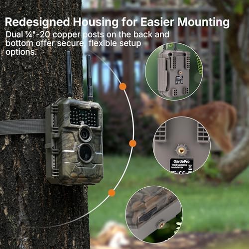 GardePro E6 2.0 WiFi Trail Camera, 4K Video, Dual Antennas - Image 6
