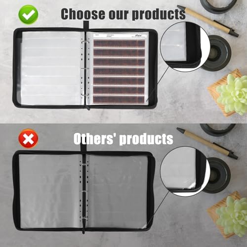 35mm/135 Film Negative Storage Kit with Binder Box - 50 Acid-Free Protector Pages | Oversized Box - Image 4