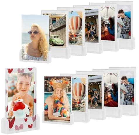 Grarry Polaroid Frame for Photos, Instax Mini Frames, 2x3 Picture Frames for Polaroid Fujifilm Instax Mini Film, Small Wallet Size Picture Frame, Baby Photo Frame (12 Pack) by Grarry
