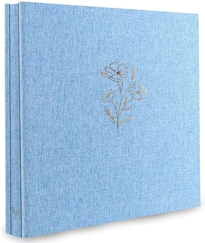 Holoary Photo Album 4x6 500 Photos 5 Pictures Per Page, 500 Pockets 4”x6” Picture Album, Linen Fabric Cover Big Picture Book for Photos, 4x6 Photo Albums for Family Weddings Travel Memories(Blue) by Holoary