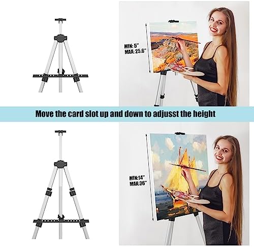 Art Painting Display Easel Stands - Portable Adjustable Floor Artist Easels - Image 2