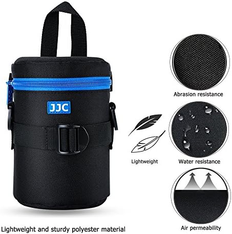 JJC Deluxe Lens Case Pouch Bag for Camera Lens Below 3.1" x 5.3"(D x L) - Image 2