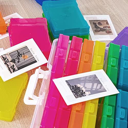 4" x 6" Photo Storage Case with Handle, 16 Inner Photo Organizer Keeper, Extra Large Storage Picture Boxes, Seed Storage, Transparent Craft Keeper (Multicolor-16 Pack Inner Box) - Image 6