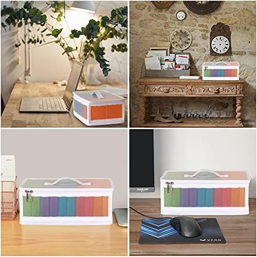 Gbivbe Photo Storage Bag 4x6, 10 Inner Large Photo Storage Box Photo Cases Store up to 1000 Photos, Photo Organizer Cards Craft Keeper with Handle for Photo Puzzles Cards Seed Packets, 5 Colors - Image 3