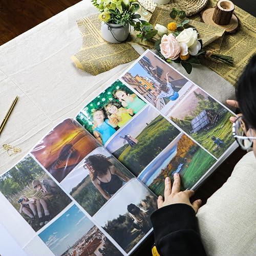 Holoary Photo Album 4x6 500 Photos 5 Pictures Per Page, 500 Pockets 4”x6” Picture Album, Linen Fabric Cover Big Picture Book for Photos, 4x6 Photo Albums for Family Weddings Travel Memories(Blue) - Image 7