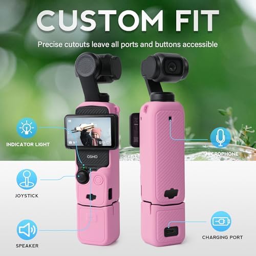 Silicone Case for DJI Osmo Pocket 3/Xtra Muse, Rose - Image 4