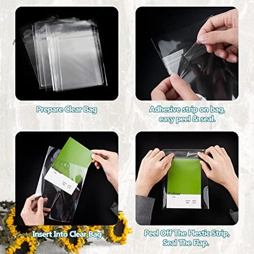 Golden State Art 8.5"x11" Acid-Free Crystal Clear Storage Sleeves,200 Pack - Image 5