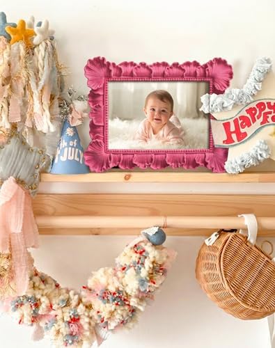 4x6 Pink Picture Frame with Flocking Finish for Shelf Desk Decor - Image 7