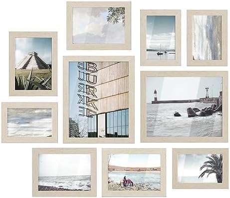 SONGMICS Collage Picture Frames, Set of 10, Glass by Unknown
