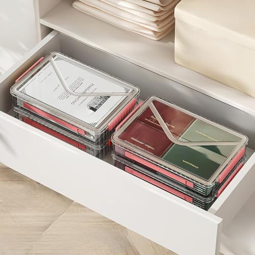 Clear Storage Box with Latch, 2 Pack, Stackable - Image 5