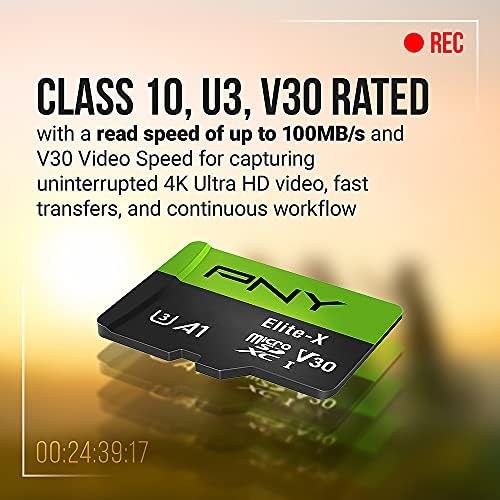 PNY 64GB Elite-X C10 U3 V30 SDXC Flash Memory Card, UHS-I, 4K UHD - Image 3