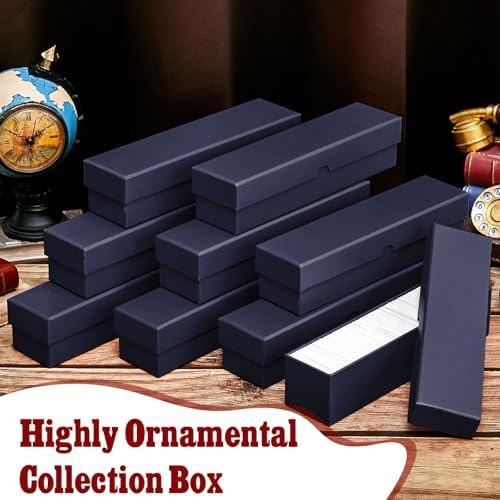 Teling 8 Pcs 2x2 Coin Storage Collectors Box, 9 x 2 x 2 Inches, Blue - Image 4