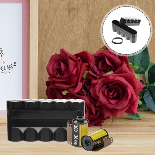 Black 120 Film Storage Box, Plastic Protective Case for Five Rolls - Image 7