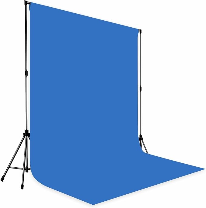 Blue Photo Backdrop Professional Photography Background Polyester 10x10ft | Seamless Design eliminates Wrinkle Portrait Photography Wedding Dark Theme Decorations - Image 3