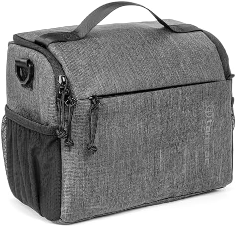 Tamrac Tradewind 6.8 Camera Bag for Photographers, Camera Case for Photography Accessories, Compact Camera Shoulder Bag for DSLR and Mirrorless Cameras, Crossbody Camera Bag for Women Men – Dark Grey by Tamrac